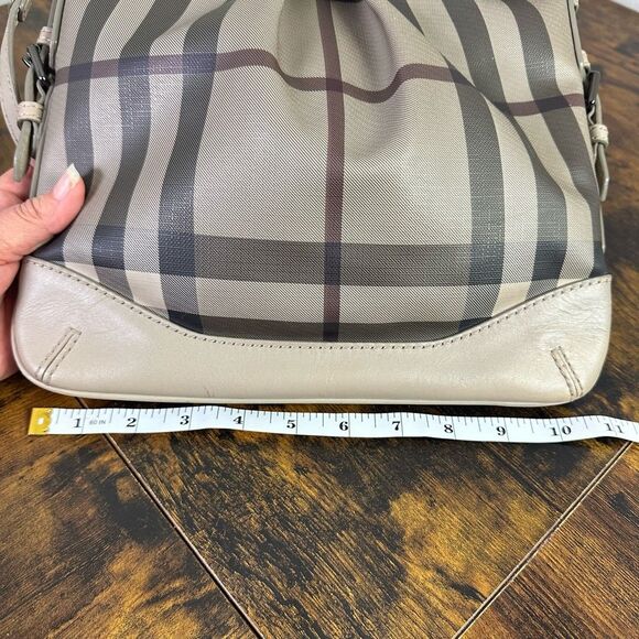 Burberry Hartham Crossbody Bag Smoked Check Plaid - Picture 14 of 16